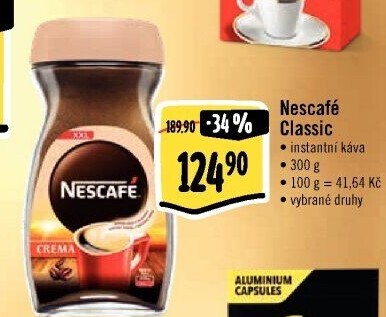 Instantní káva Nescafé Classic