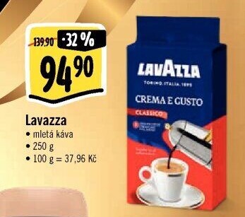 Mletá káva Lavazza