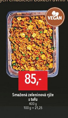 Smažená zeleninová rýže s tofu