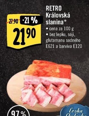 Královská slanina Albert Retro