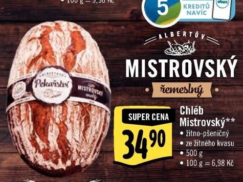 Mistrovský chléb Albert