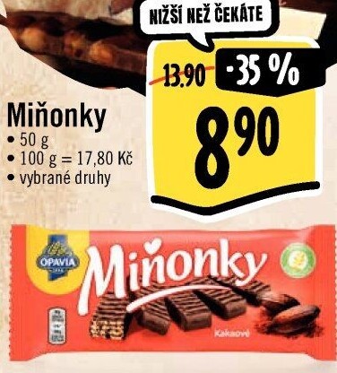 Oplatky Miňonky Opavia