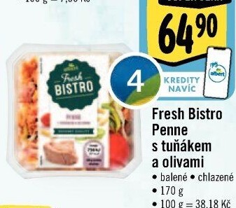 Penne s tuňákem Albert Fresh Bistro