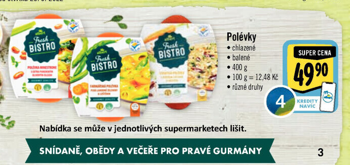 Polévky Albert Fresh Bistro