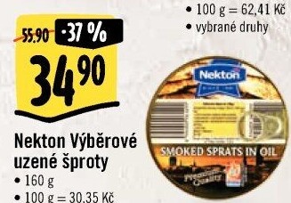 Šproty uzené v oleji výběrové Nekton