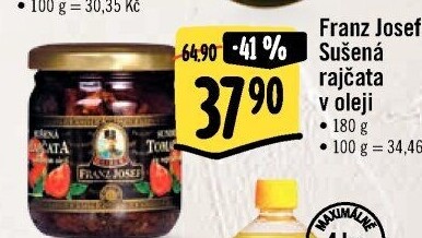 Sušená rajčata v oleji Exclusive Franz Josef Kaiser
