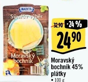 Sýr Moravský bochník 45% Sýrařův výběr Madeta