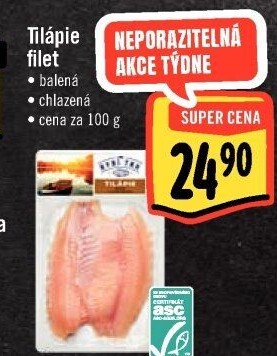 Tilápie nilská filety Albert