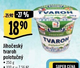 Tvaroh polotučný Jihočeský Madeta