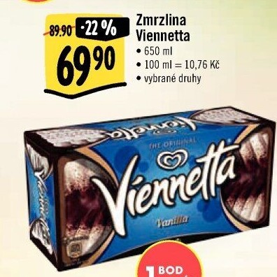 Zmrzlinová roláda Viennetta Algida