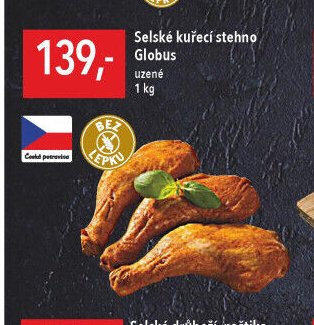 Selské kuřecí stehno Globus uzené 1 kg