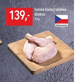 Selské kuřecí stehna Globus 1 kg