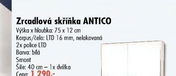 Zrcadlová skříňka ANTICO šíře 40 cm - UNI HOBBY akcniletaky.com