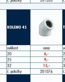 KOLENO 45 - UNI HOBBY akcniletaky.com