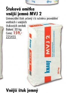 Štuková omítka vnější jemná MVJ 2 - UNI HOBBY akcniletaky.com
