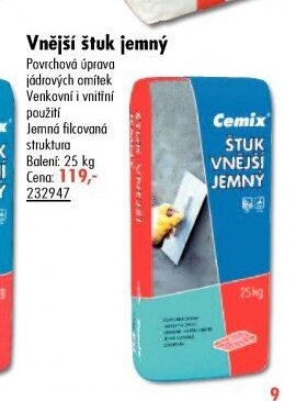 Vnější štuk jemný - UNI HOBBY akcniletaky.com