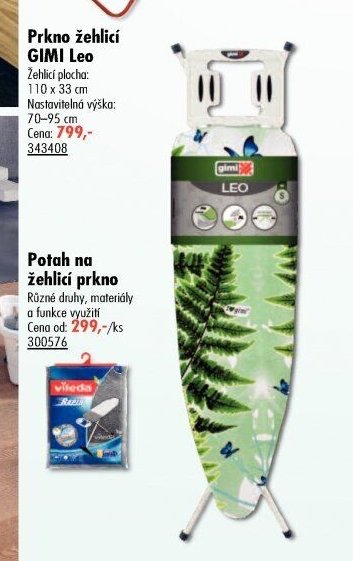 Prkno žehlicí GIMI Leo - UNI HOBBY akcniletaky.com