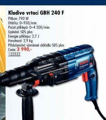 Kladivo vrtací GBH 240 F - UNI HOBBY akcniletaky.com