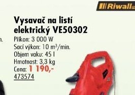 Vysavač na listí elektrický VE50302 - UNI HOBBY akcniletaky.com
