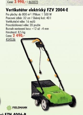 Vertikutátor elektrický FZV 2004-E - UNI HOBBY akcniletaky.com