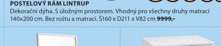 POSTELOVÝ RÁM LINTRUP - Jysk akcniletaky.com