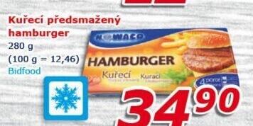 Hamburger kuřecí mražený Nowaco
