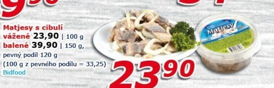 Matjesy s cibulí Nowaco