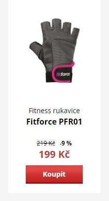 Fitness rukavice Fitforce PFR01