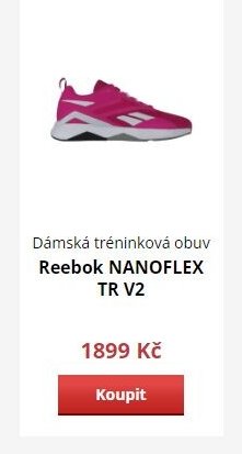 Dámská tréninková obuv Reebok NANOFLEX TR V2