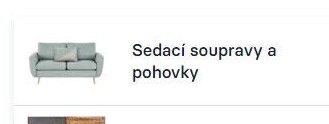 Sedací soupravy a pohovky