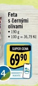 Feta s černými olivami