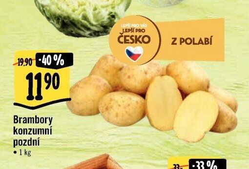Brambory konzumní pozdní