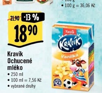 Kravík Ochucené mléko