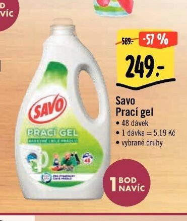 Savo Prací gel