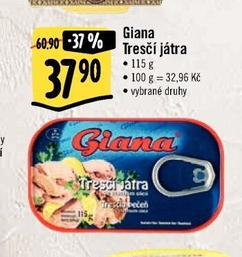 Giana Tresčí játra