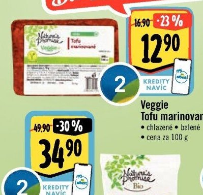 Veggie Tofu marinované