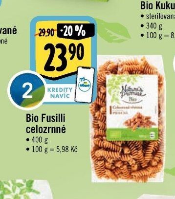 Bio Fusilli celozrnné