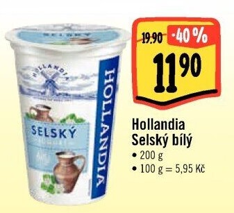 Bílý jogurt selský Hollandia