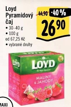 Čaj Loyd - pyramidový