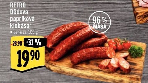 Dědova klobása papriková Albert Retro