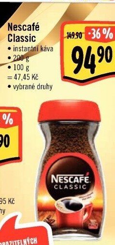Instantní káva Nescafé Classic