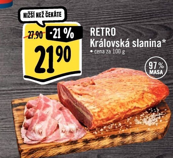 Královská slanina Albert Retro