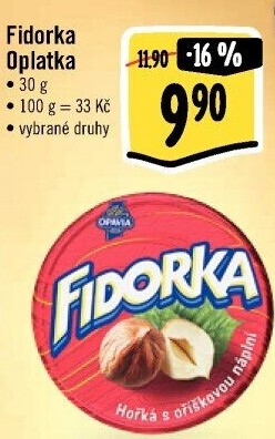 Oplatky Fidorka Opavia