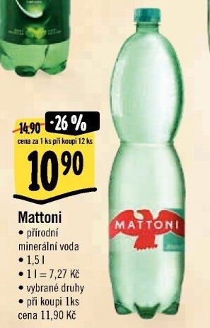 Přírodní voda Mattoni