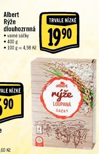 Rýže dlouhozrnná Albert