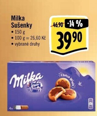 Sušenky Milka