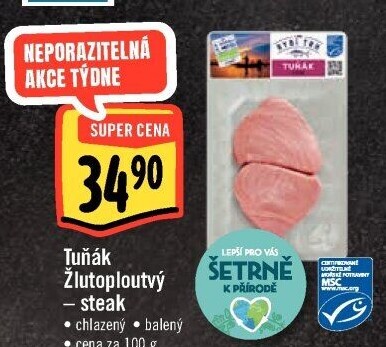 Tuňák žlutoploutvý steak Albert