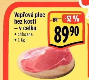 Vepřová plec bez kosti