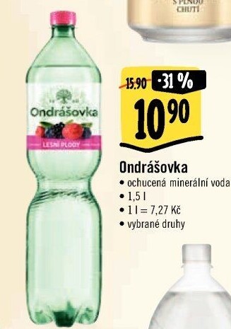 Voda ochucená Ondrášovka
