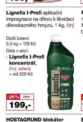Lignofix I-Profi aplikační impregnace na dřevo